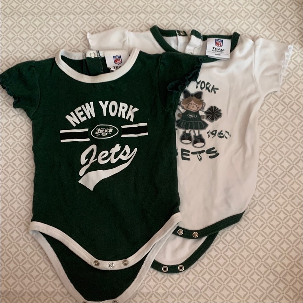 NFL New York Jets Baby Bodysuit in Green and White